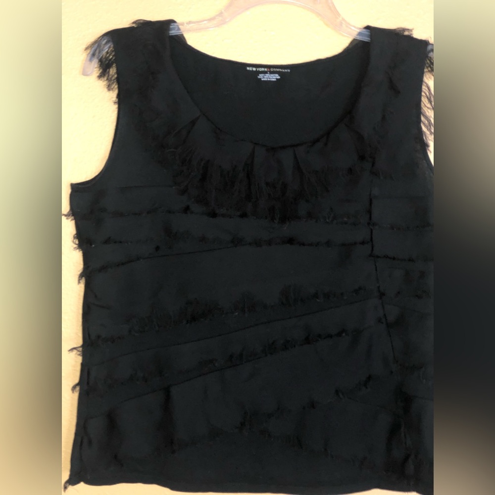 NY & CO🌺 FRINGE JET BLACK